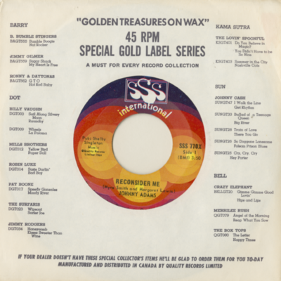 Reconsider Me / If I Could See You One More Time