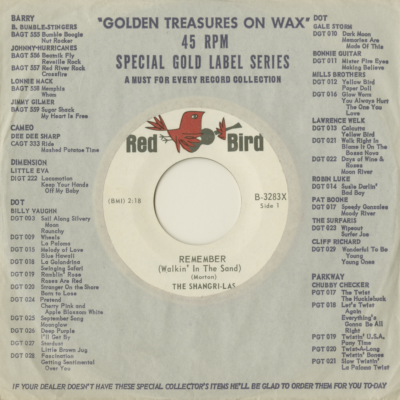 Remember Walkin' In The Sand / It's Easier To Cry