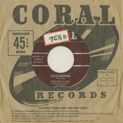 Remembering / Joy And Jubilation (1958)