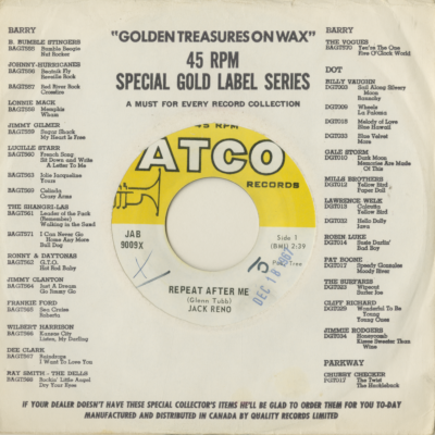 Repeat After Me / You're Gonna Have To Come And Get It