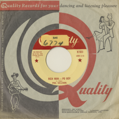 Rich Man Po Boy / Hearts Are Lonely (1959)