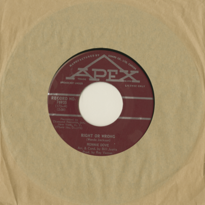 Right Or Wrong / Baby Put Your Arms Around Me