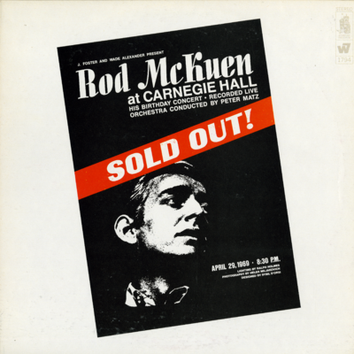Rod McKuen At Carnegie Hall