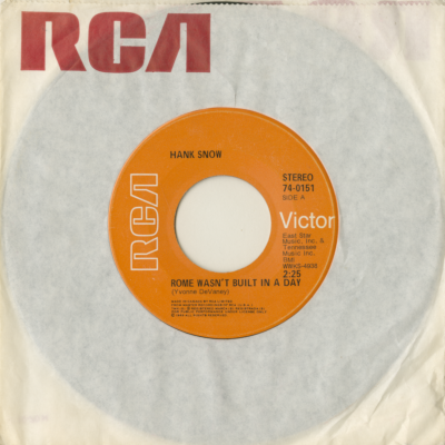 Rome Wasn't Built In A Day / Like A Bird