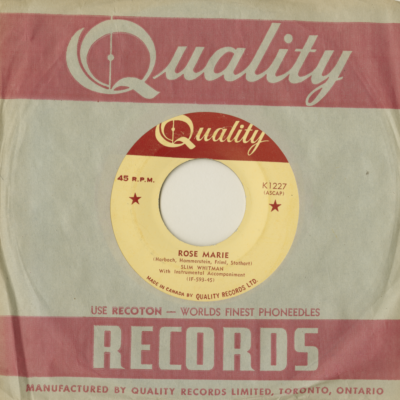 Rose Marie / We Stood At The Alter