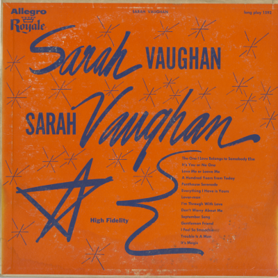 Sarah Vaughan (Alternate Cover)