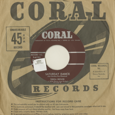 Saturday Dance / I Think The World Of You