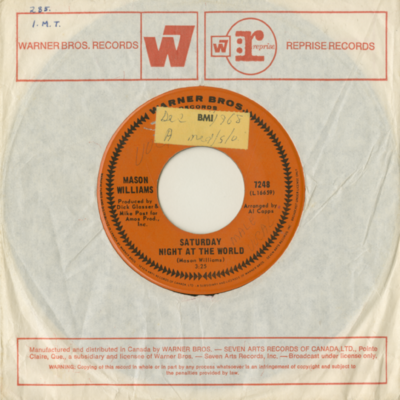 Saturday Night At The World / One Minute Commercial (1968)