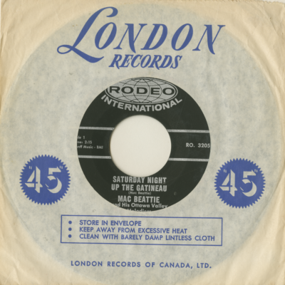 Saturday Night Up The Gatineau / Sing A Swingy Lullabye (1965)