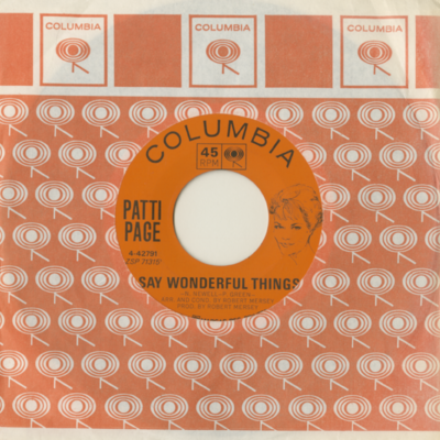 Say Wonderful Things / I Knew I Would See Him Again