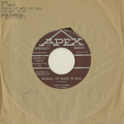 School Of Rock And Roll / Straight Skirt (1958)