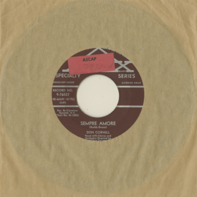 Sempre Amore / Forever Couldn't Be Long Enough