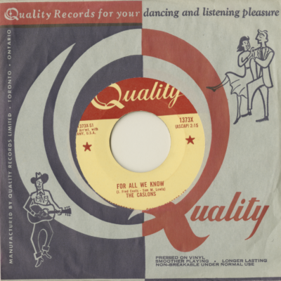 Settle Me Down / For All We Know (1962)