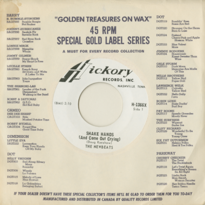 Shake Jands And Come Out Crying / Too Sweet To Be Forgotten (1966)