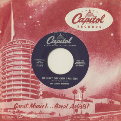 She Didn't Even Know I Was Gone / My Baby Came Back (1958)