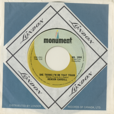 She Thinks I'm On That Train / It Just Don't Take Me Long To Say Goodbye (1968)