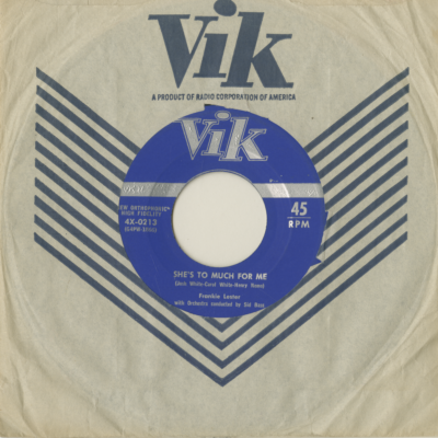 She's To Much For Me / Men Don't Cry (1956)