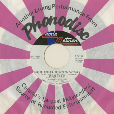 Signed Sealed delivered I'm Yours / I'm More Than Happy I'm Satisfied (1970)