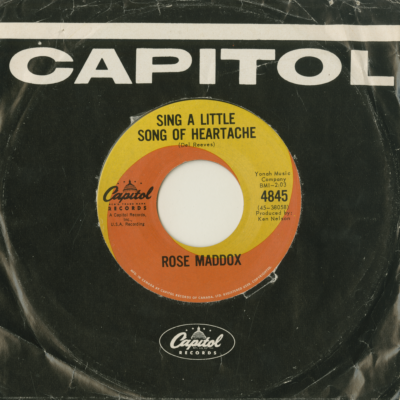 Sing A Little Song Of Heartache / Tie A Ribbon In The Apple Tree