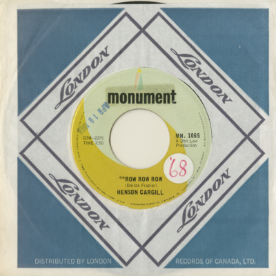 Six White Horses / Row Row Row (1968)