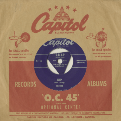 Sleep / I'm Sitting On Top Of The World (1953)