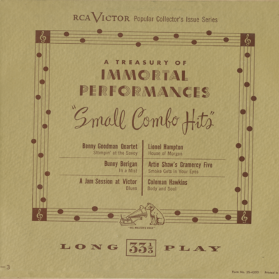 A Treasury Of Immortal Performances Small Combo Hits (1951)
