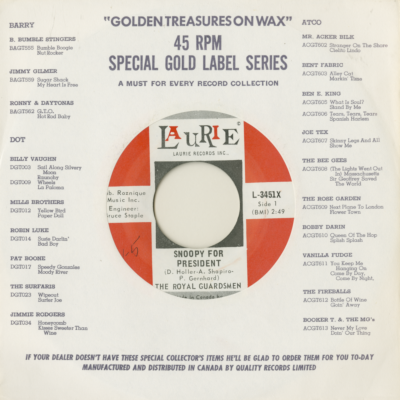 Snoopy For President / Down Behind The Lines (1968)