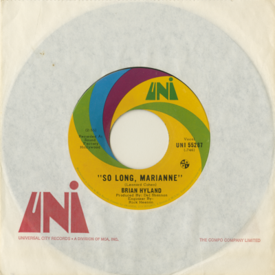 So Long Marianne / No Place To Run