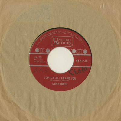 Softly As I Leave You / Like The Sand And The Sea