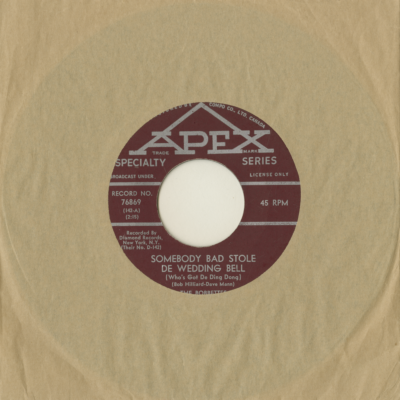 Somebody Bad Stole De Wedding Bell / Close Your Eyes