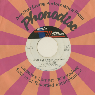 Somebody Knows Somebody Cares / Never Had A Deam Come True (1970)