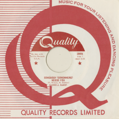 Somebody Somewhere Needs You / Baby What'cha Got For Me