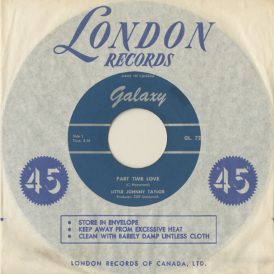 Somewhere Down The Line / Part Time Love (1963)