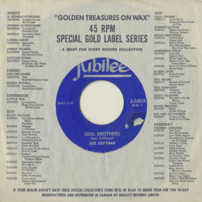 Soul Brothers / I Want To Hold Your Hand