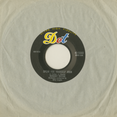 Speak For Yourself John / Kill Me With Kisses