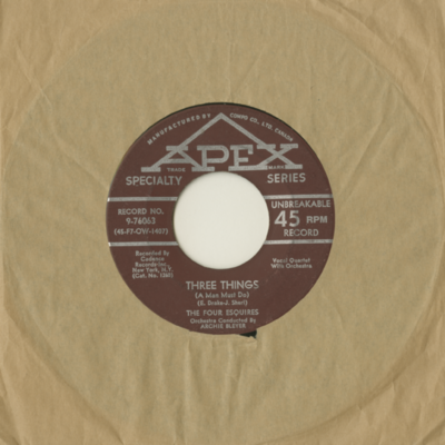 The Sphinx Won't Talk / 3 Things