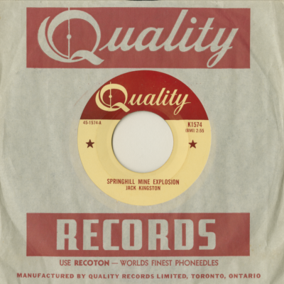 Springhill Mine Disaster / Singin' The Blues