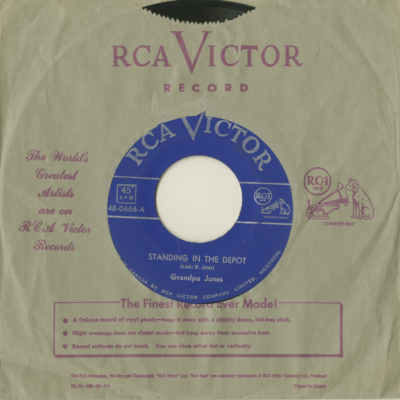 Standing In The Depot / A High Silk Hat And A Gold Top Cane (1954)