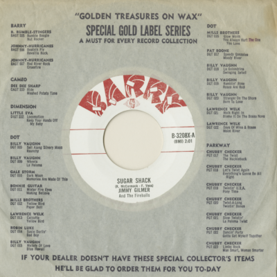 Sugar Shack / My Heart Is Free