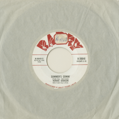 Summers Comin' / Decided By Angels (1960)