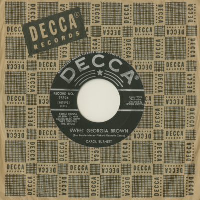 Sweet Georgia Brown / Nobody