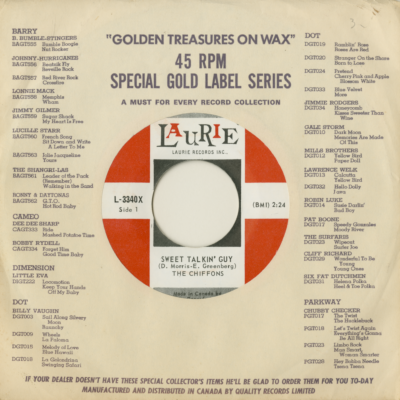 Sweet Talkin' Guy / Did You Ever Go Steady