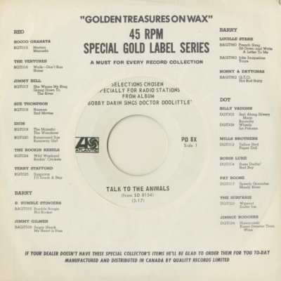 Talk To The Animals / I Think I Like You