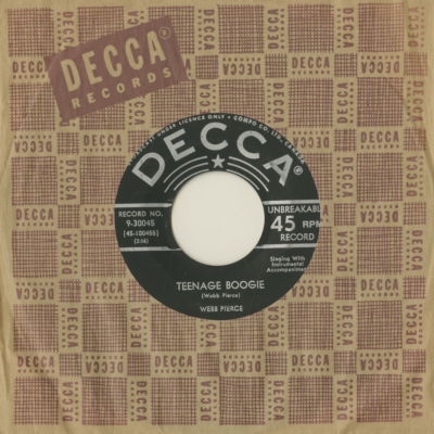 Teenage Boogie / I'm Really Glad You Hurt Me