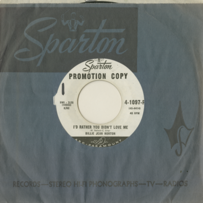 Tell Him I Can't See Him Anymore / I'd Rather You Didn't Leave Me (1962)