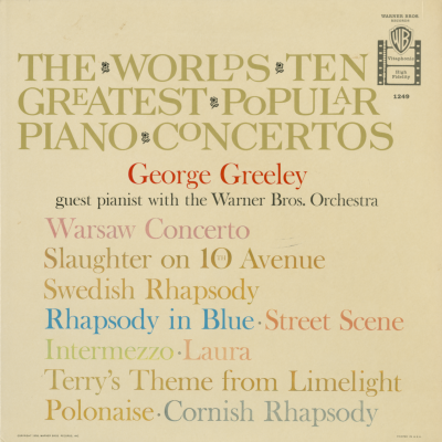 The World's Ten Greatest Popular Piano Cencertos
