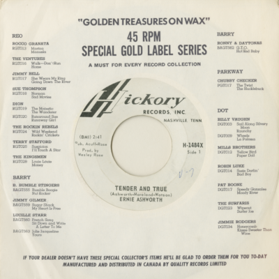 Tender And True / Back On My Mind Again (1967)