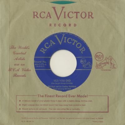 Texas Blues / Yes You Did (1950)