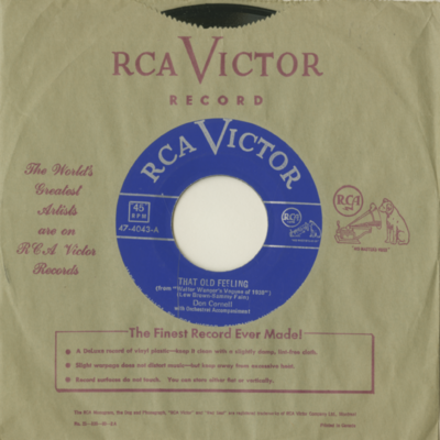 That Old Feeling / Was That The Human Thing To Do (1951)