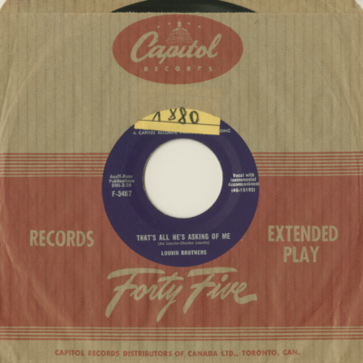 That's All He's Asking Of Me / Where Will You Build (1956)